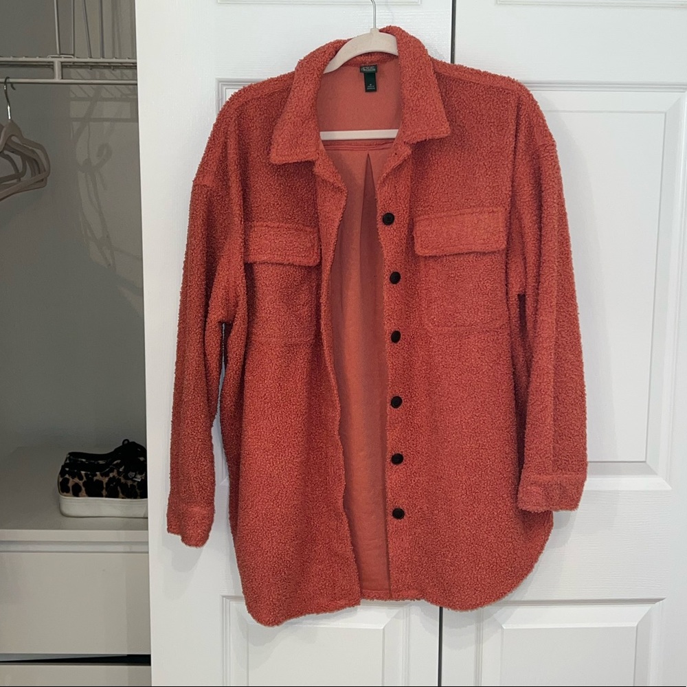 Teddy Button Down Shirt/Jacket - image 1